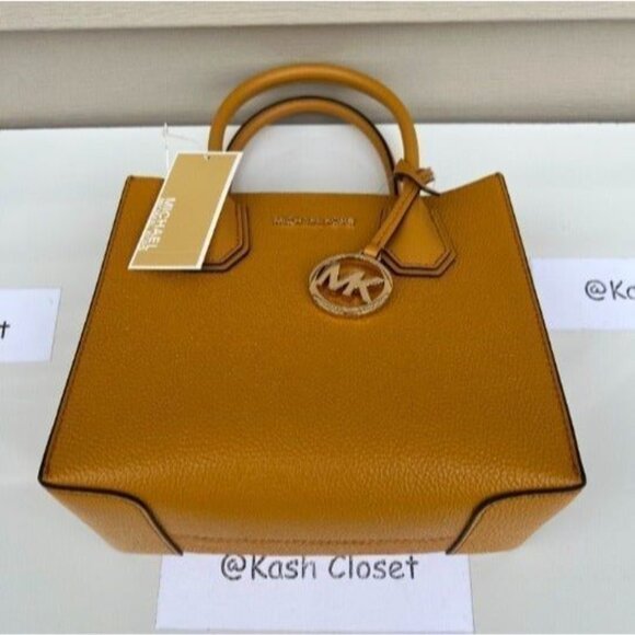 Michael Kors mercer messenger bag medium crossbody purse marigold - Picture 10 of 10